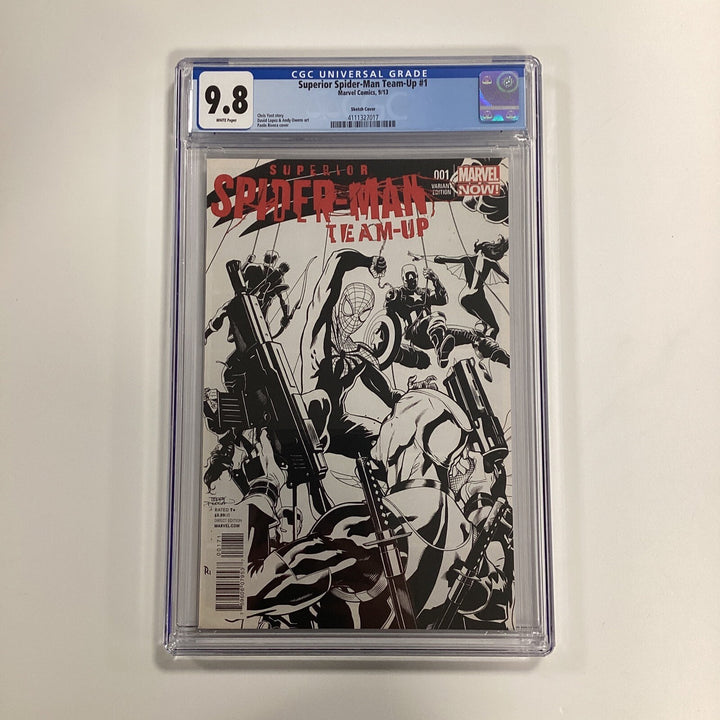 Superior Spider-man Team-up #1 CGC 9.8 Riviera/Dodson Sketch Cover0