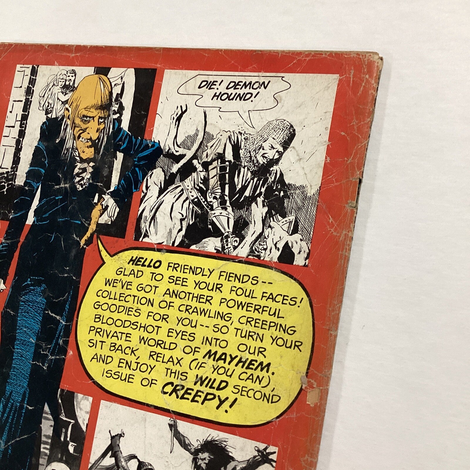 Creepy #2 1965 GD Cover worn and detached, pen marks on first page.Warren Horror12