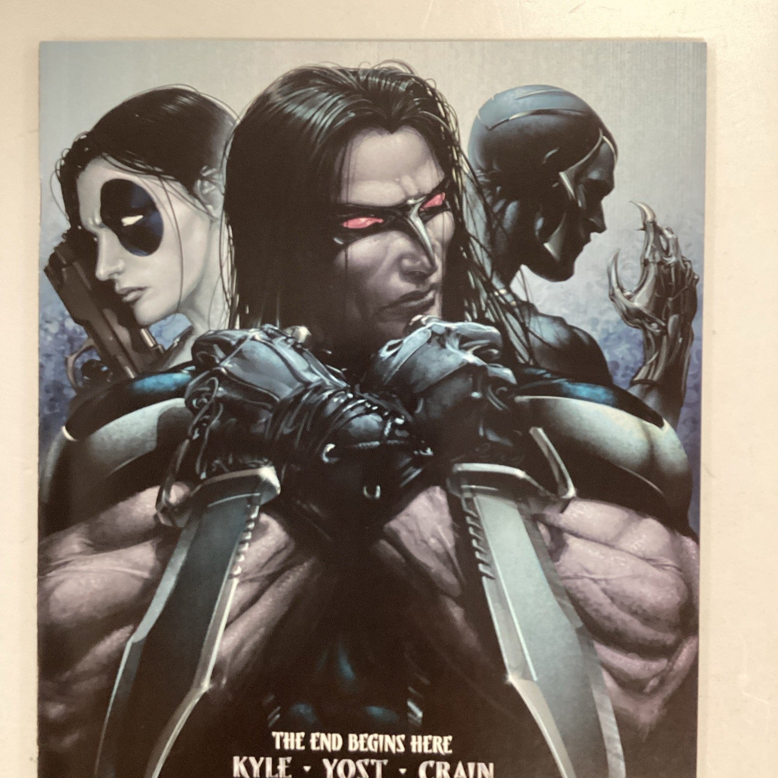X-force #24 2010 NM 1:15 Clayton Crain Blade Trinity Homage Variant1