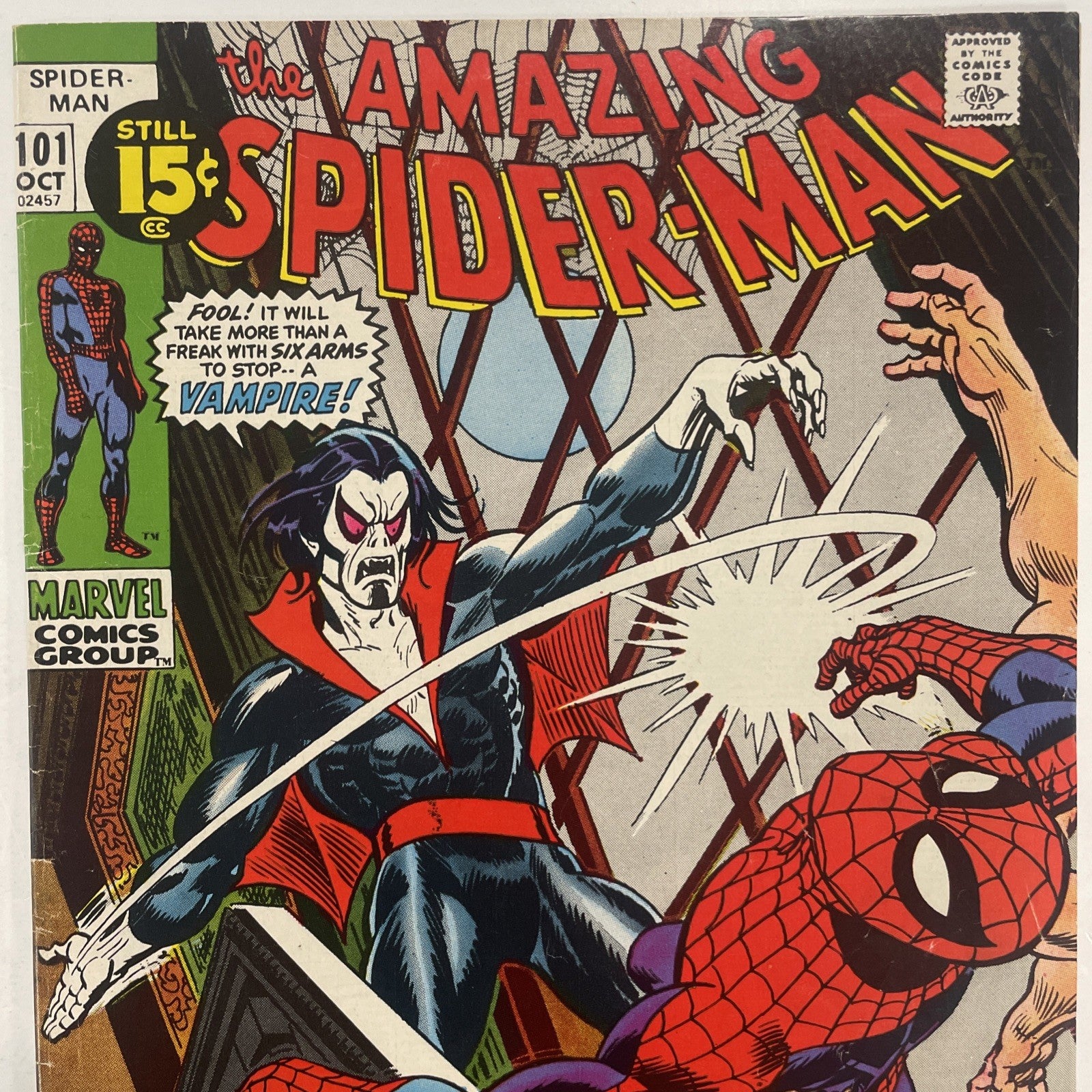 Amazing Spider-Man #101 1971 FN 1st Appearance of Morbius *See Description1
