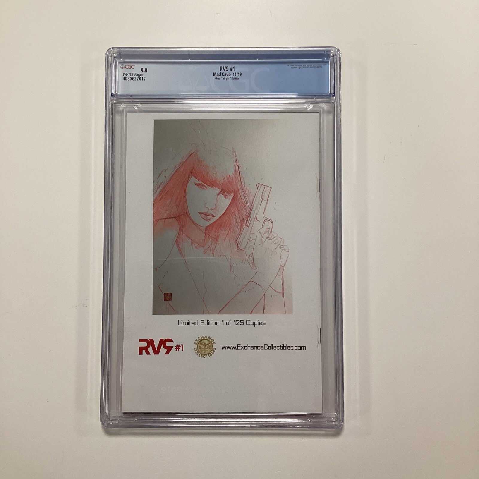RV9 #1 2019 CGC 9.8 Zu Orzu Virgin Variant Exchange Collectibles 1 of 1253