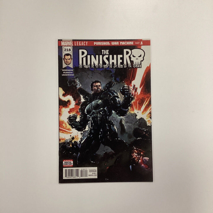 The Punisher #218 2018 VF 1st Appearance of Frank Castle As War Machine