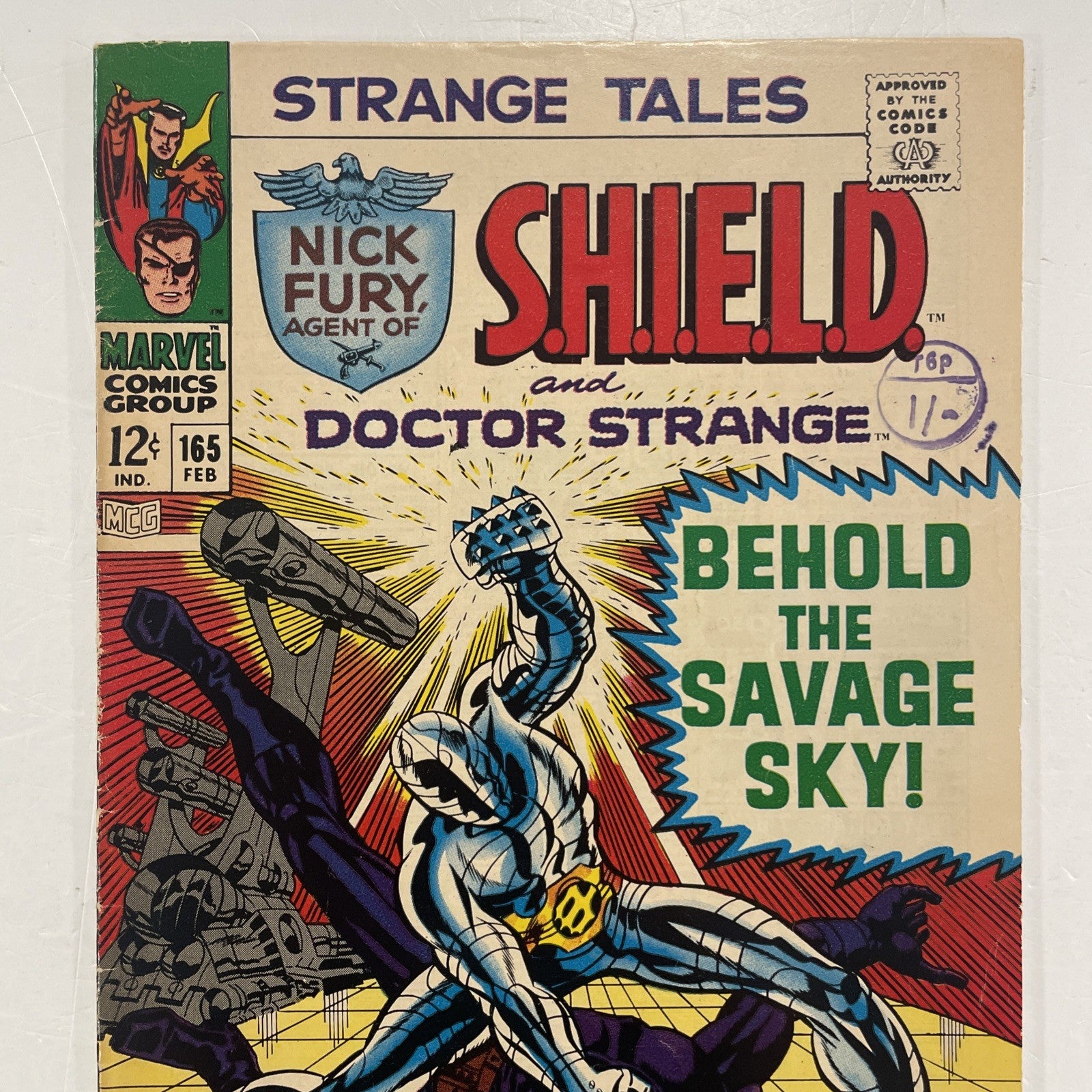 Strange Tales #165 1968 FN- 1st Appearance of Voltorg Pence Stamp1