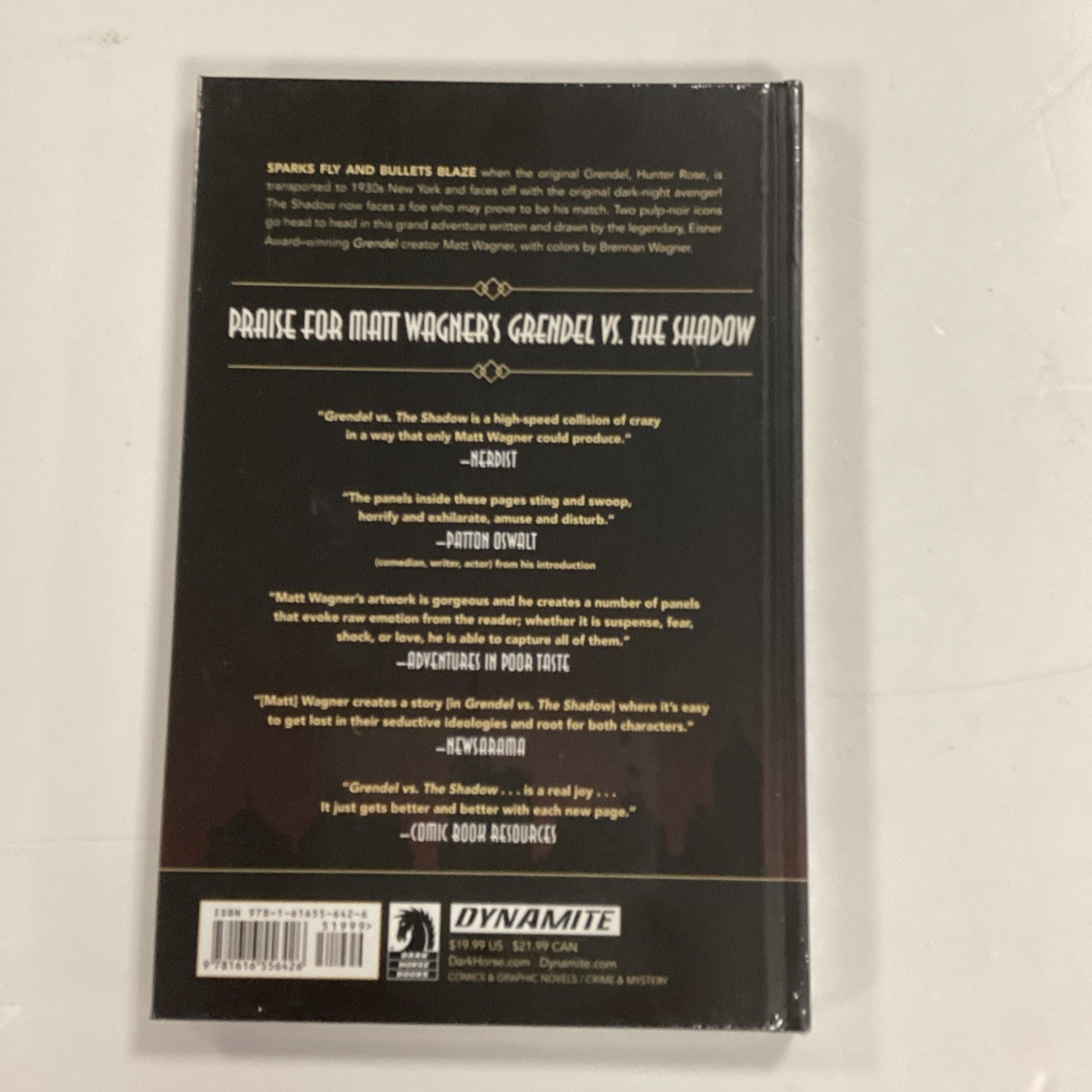 Grendel Vs. The Shadow 2015 Hardcover HC 1st Print Matt Wagner NEW/SEALED4