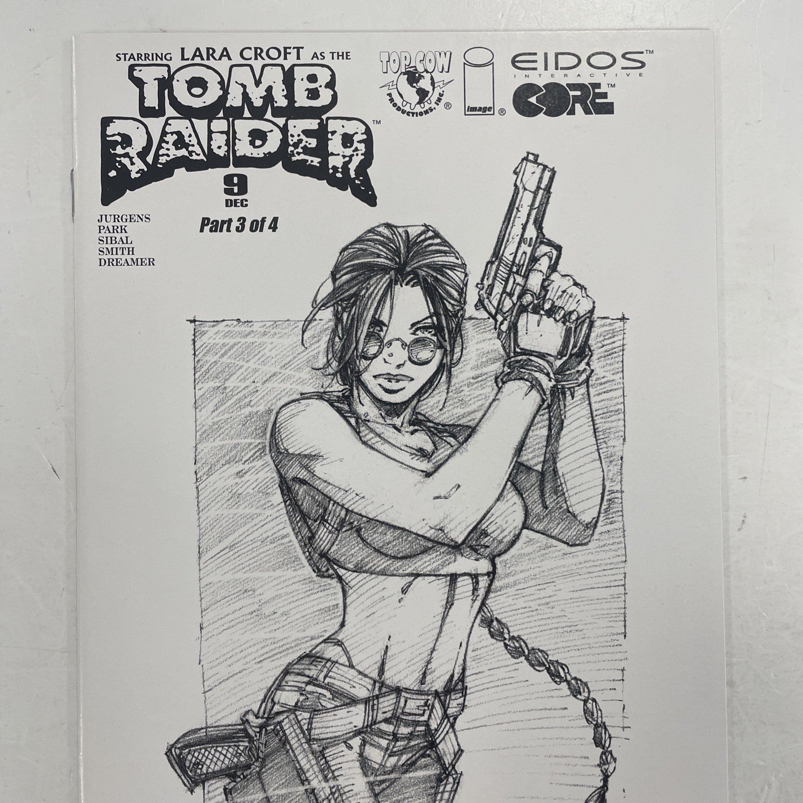 Tomb Raider #9 2000 NM Andy Park Sketch Variant Top Cow1
