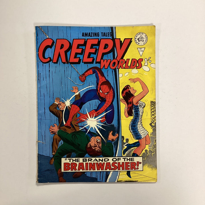 Alan Class Creep Worlds #110 late 1960s - early 70s GD **pen lines on front and0
