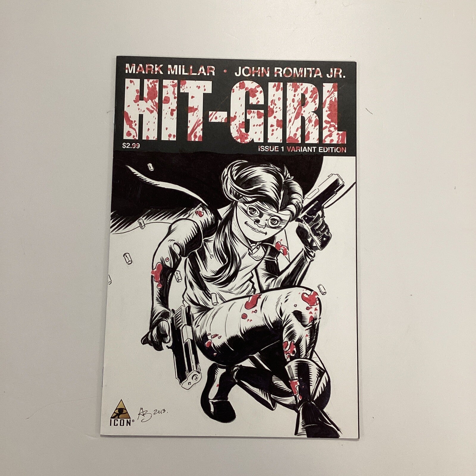 Hit Girl #1 2012 Sketch Cover by unknown artist (From Florida Megacon 2013)0