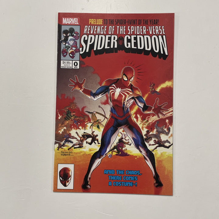 Spider-geddon #0 2018 NM Campbell Secret Wars #8 cover Homage Variant Edition (20