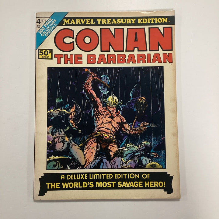Marvel Treasury Edition #4 Conan the Barbarian 1976 FN Pence Copy0