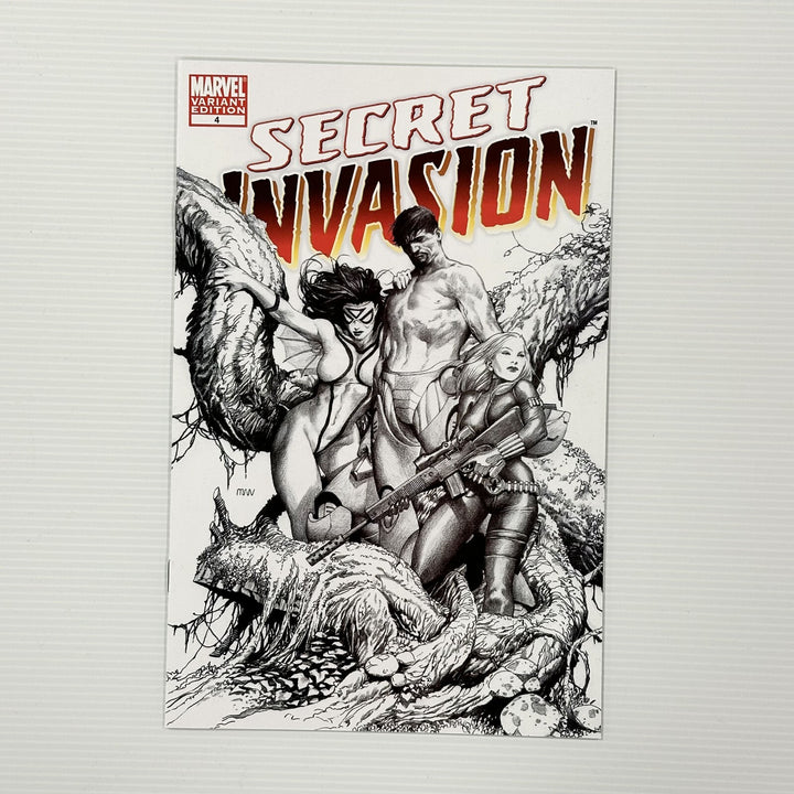 Secret Invasion #4 2008 NM McNiven Sketch Cover0