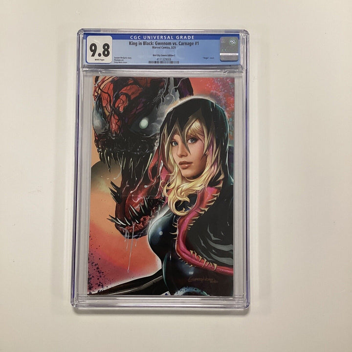 King In Black: Gwenom Vs Carnage 1 2021 CGC 9.8 Greg Horn Virgin Variant