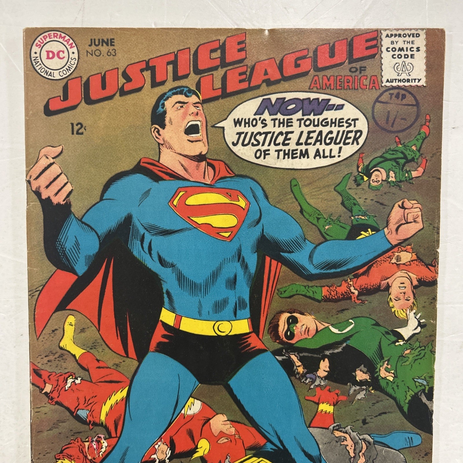 Justice League of America #63 1968 FN- Pence Stamp1