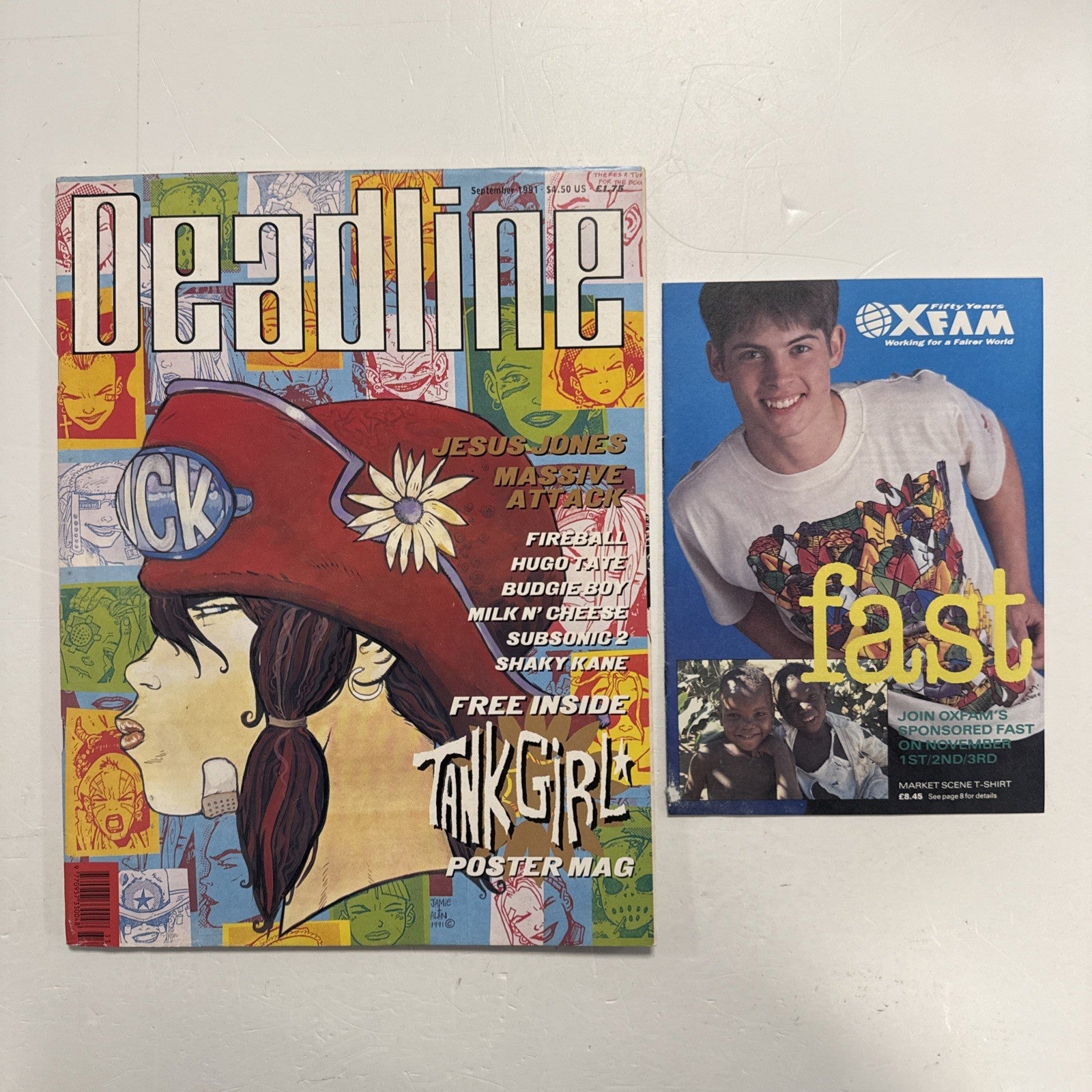 Deadline Magazine #33 1991 VG/FN Including Tank Girl Poster Mag & Oxfam Insert0