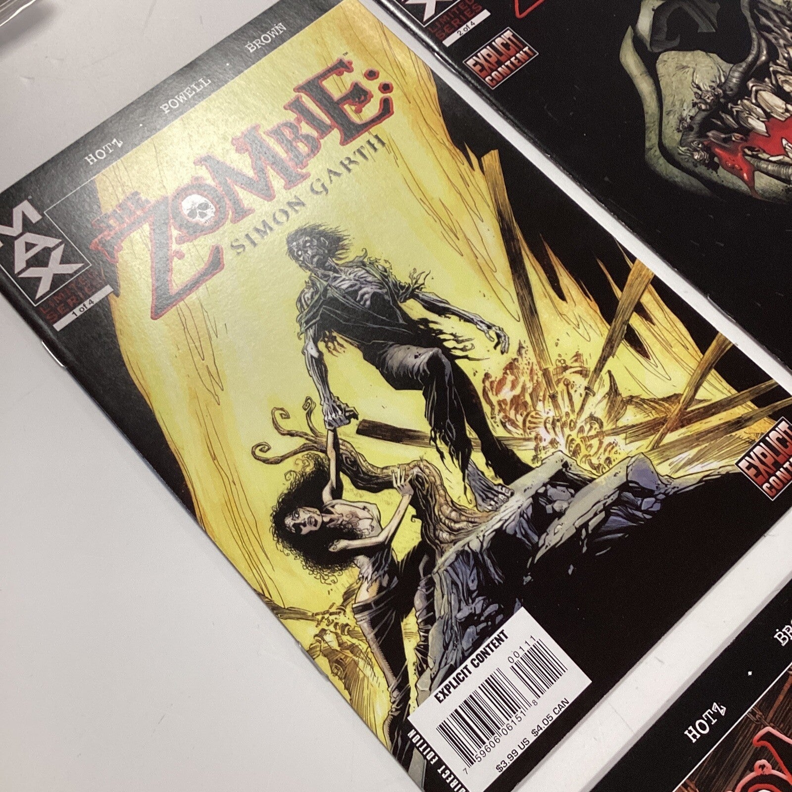 The Zombie #1-4 2008 VF/NM  Complete Set Marvel Max Comics)5