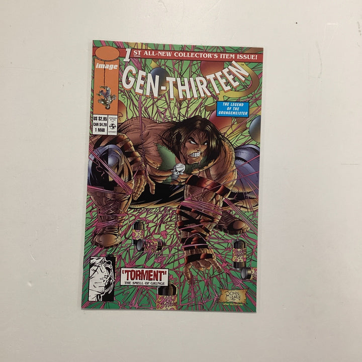 Gen 13 #1 1995 VF/NM Spider-man McFarlane Variant Cover Gen Thirteen 1st Printin0