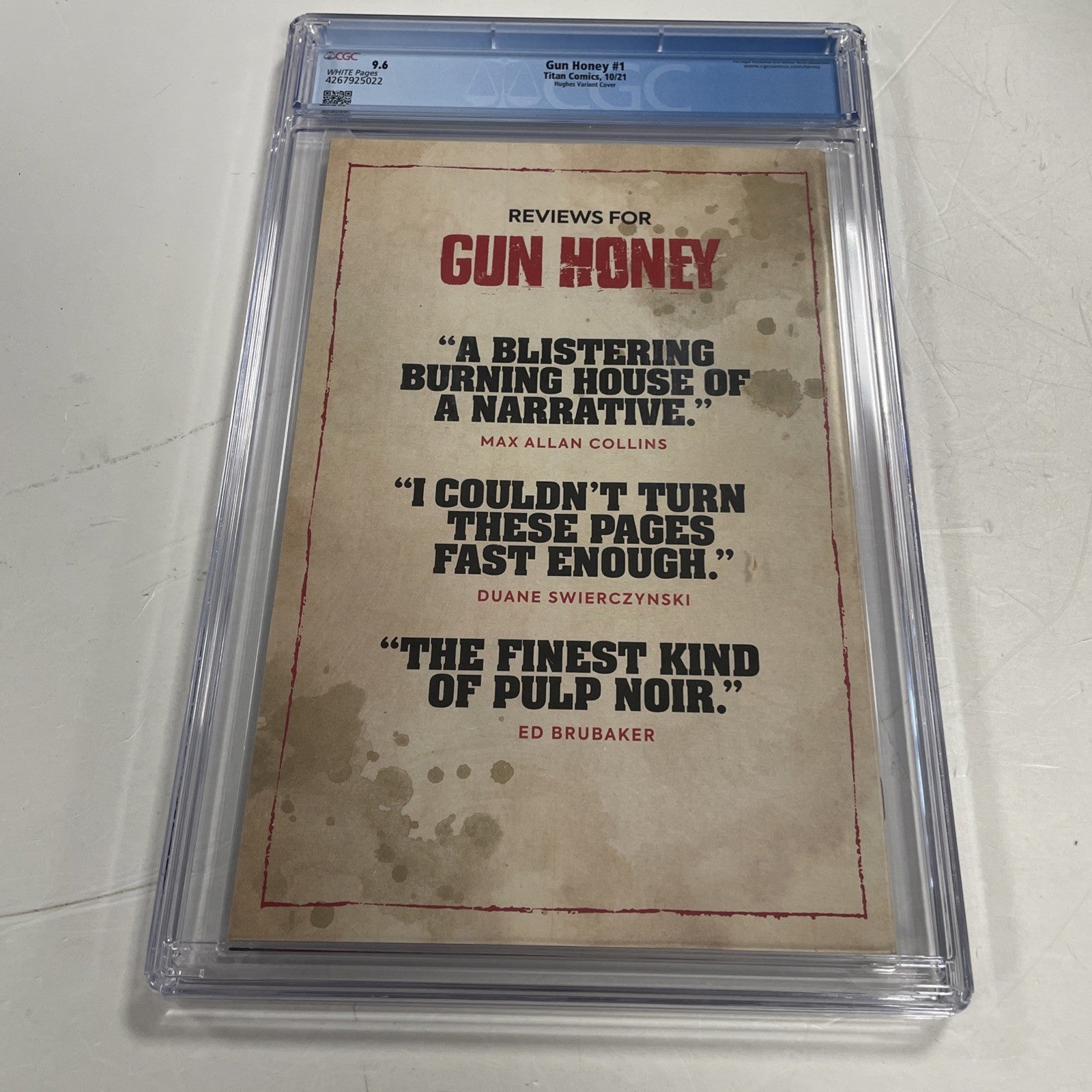 Gun Honey #1 2021 White Pages CGC 9.6 Adam Hughes Variant Cover6