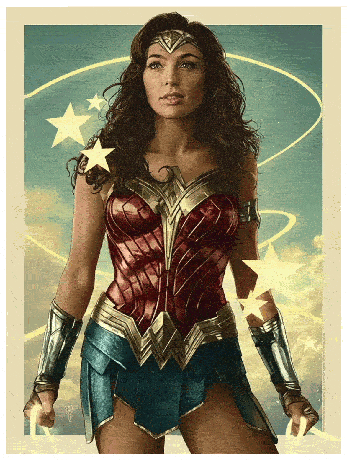 Wonder Woman 3D Lenticular Juan Ruiz Burgos Print Poster Bottleneck BNG DC 20211