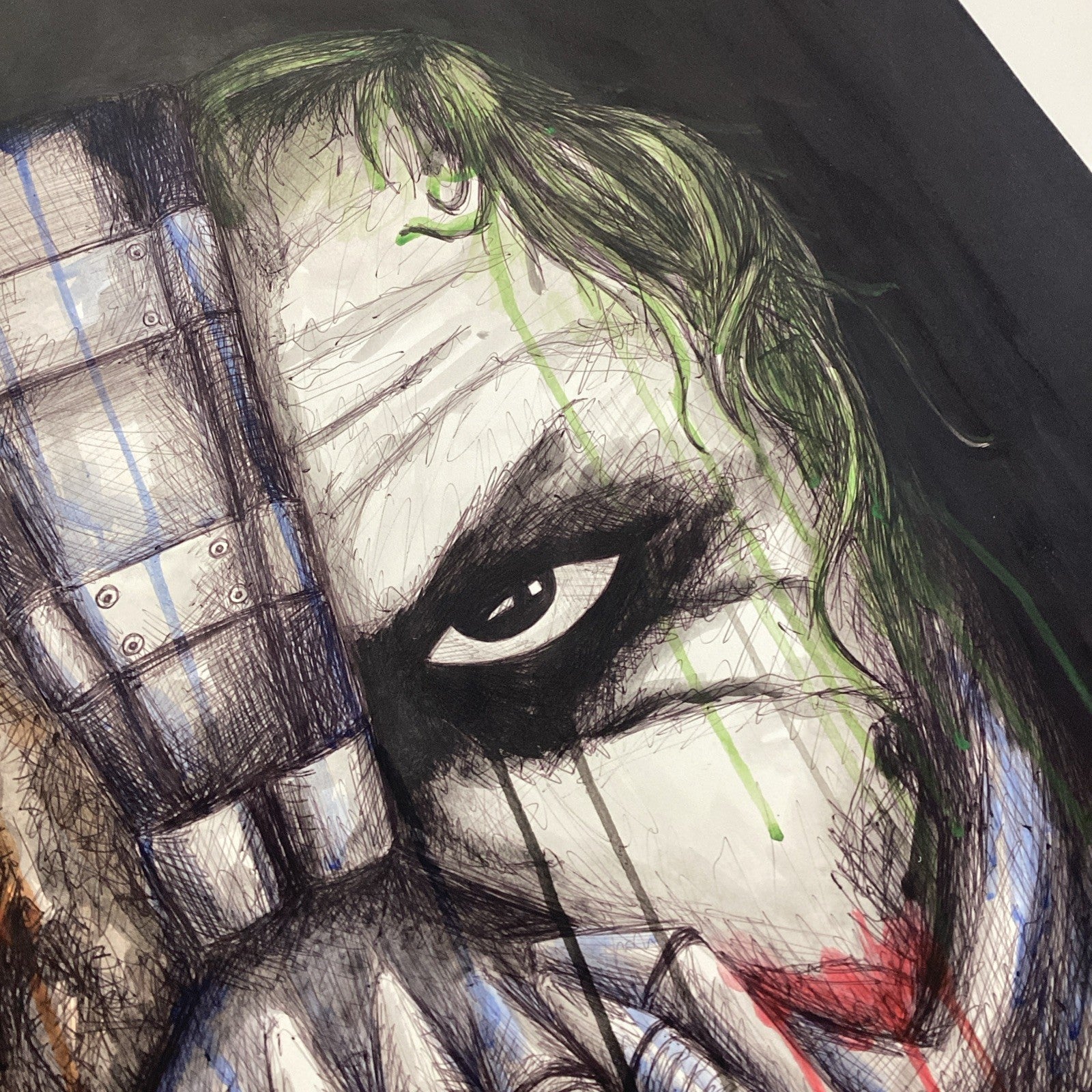 Trilogy (Joker/Bain/Scarecrow) Original Art by Becky Knapp with COA (80x59cm)6