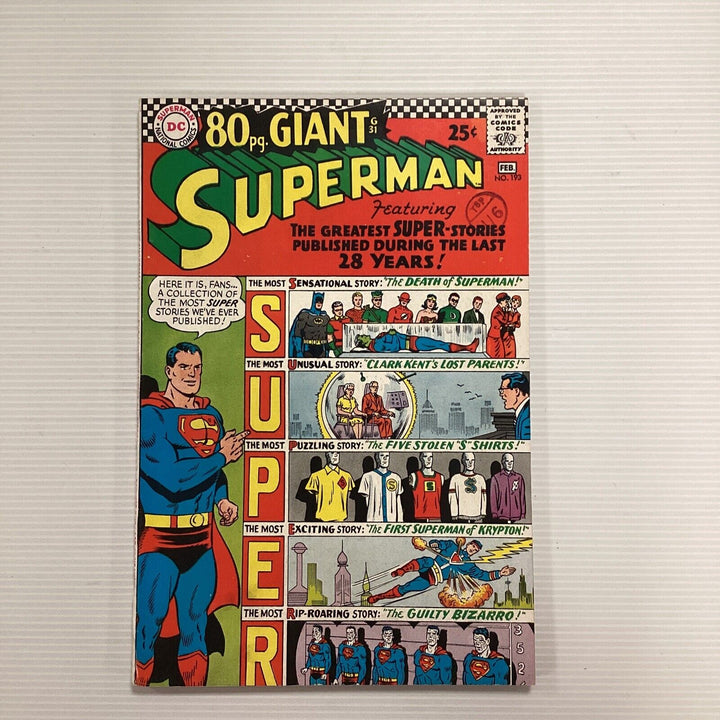 Superman #193 80 Page Giant 1967 VF- Pence Stamp