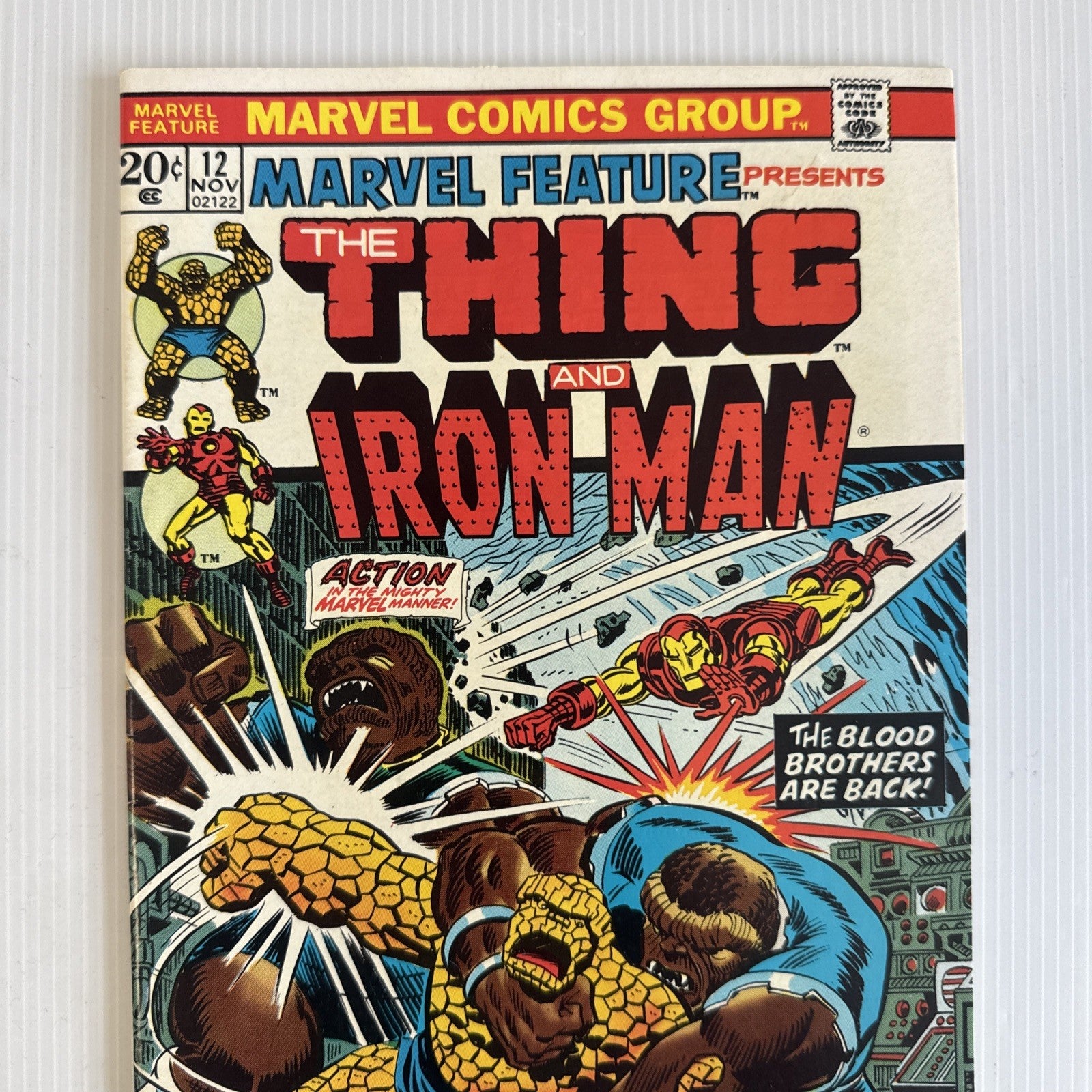Marvel Feature #12 1973 VF Thing Iron Man1