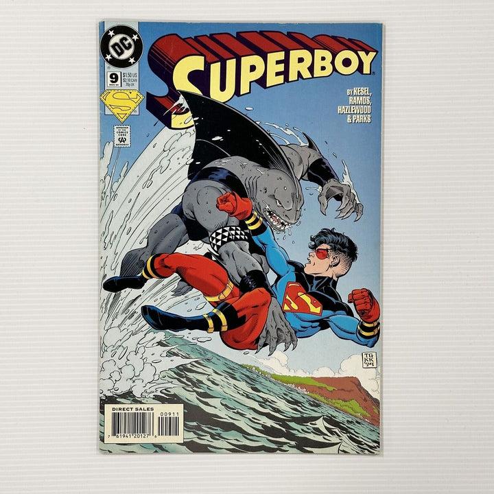 DC Comics Superboy #9 1994 VF 1st appearance King Shark Suicide Squad