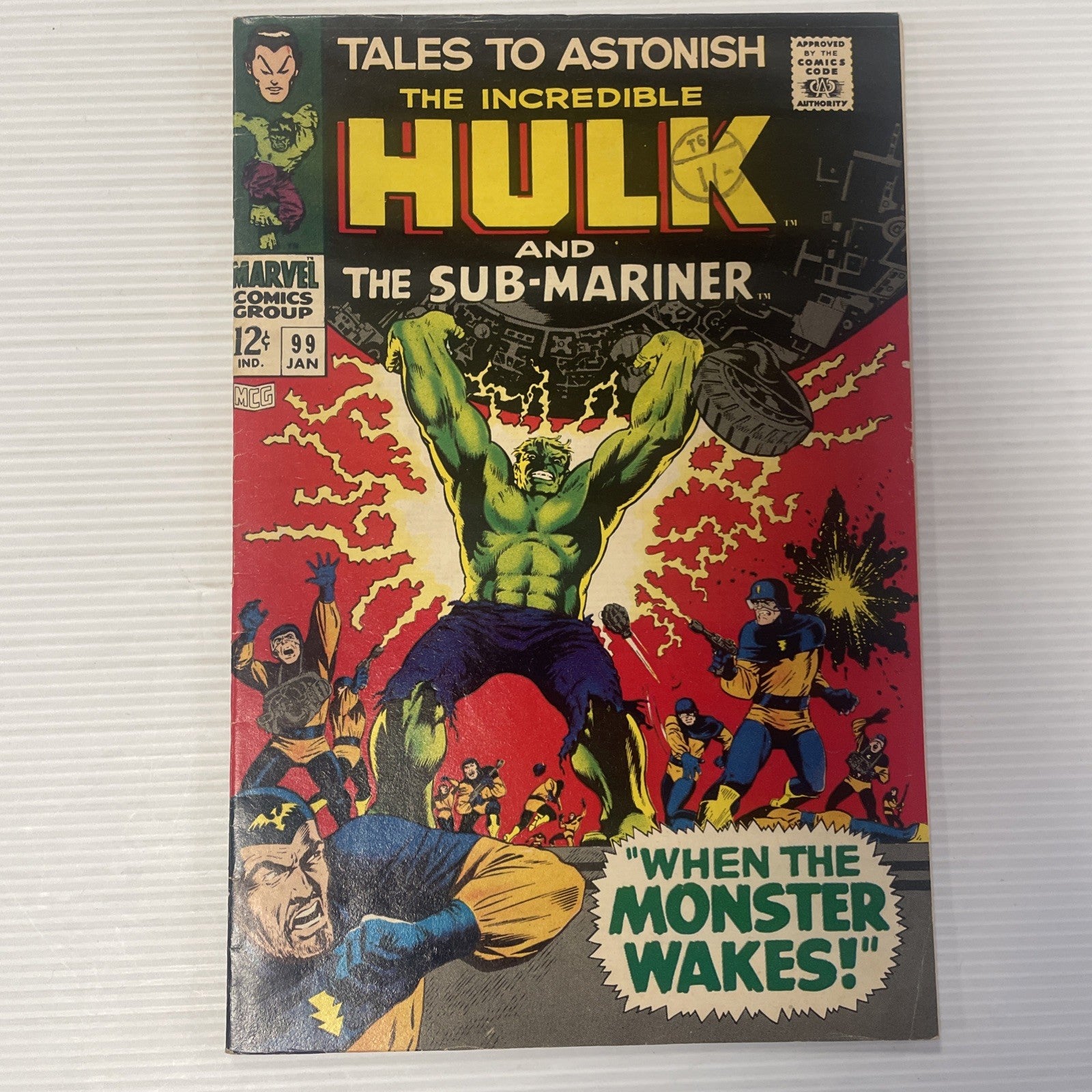 Tales to Astonish #99 1968 FN- Sub-Mariner & Hulk Pence Stamp0