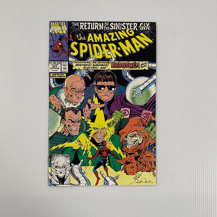 Amazing Spider-Man #337 NM 1990 1st full team appearance of the Sinister Six V2