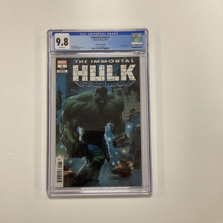 Immortal Hulk #1 2018 CGC 9.8 Clayton Crain 1:25 Variant0