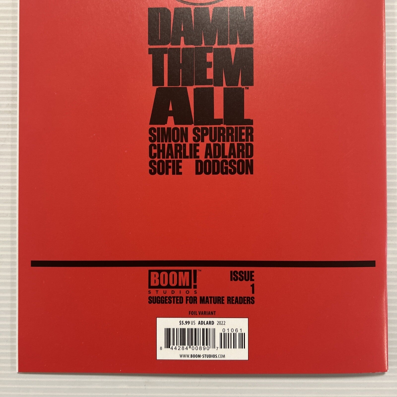 Damn Them All #1 2022 VF 1:50 Foil Stamp Variant9