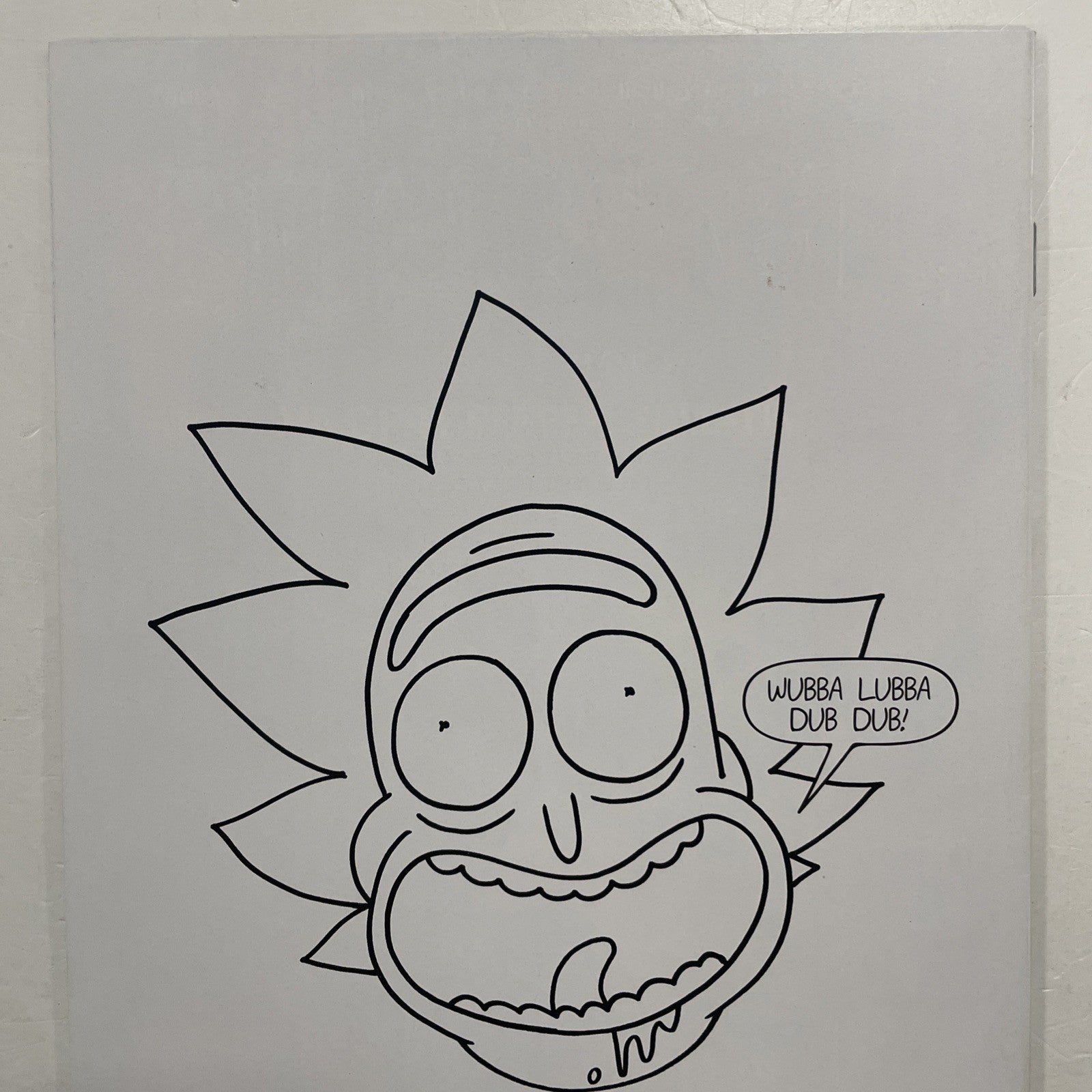 Rick and Morty #1 2017 Forbidden Planet BW Var Signed and Sketched (to Lewis) **5