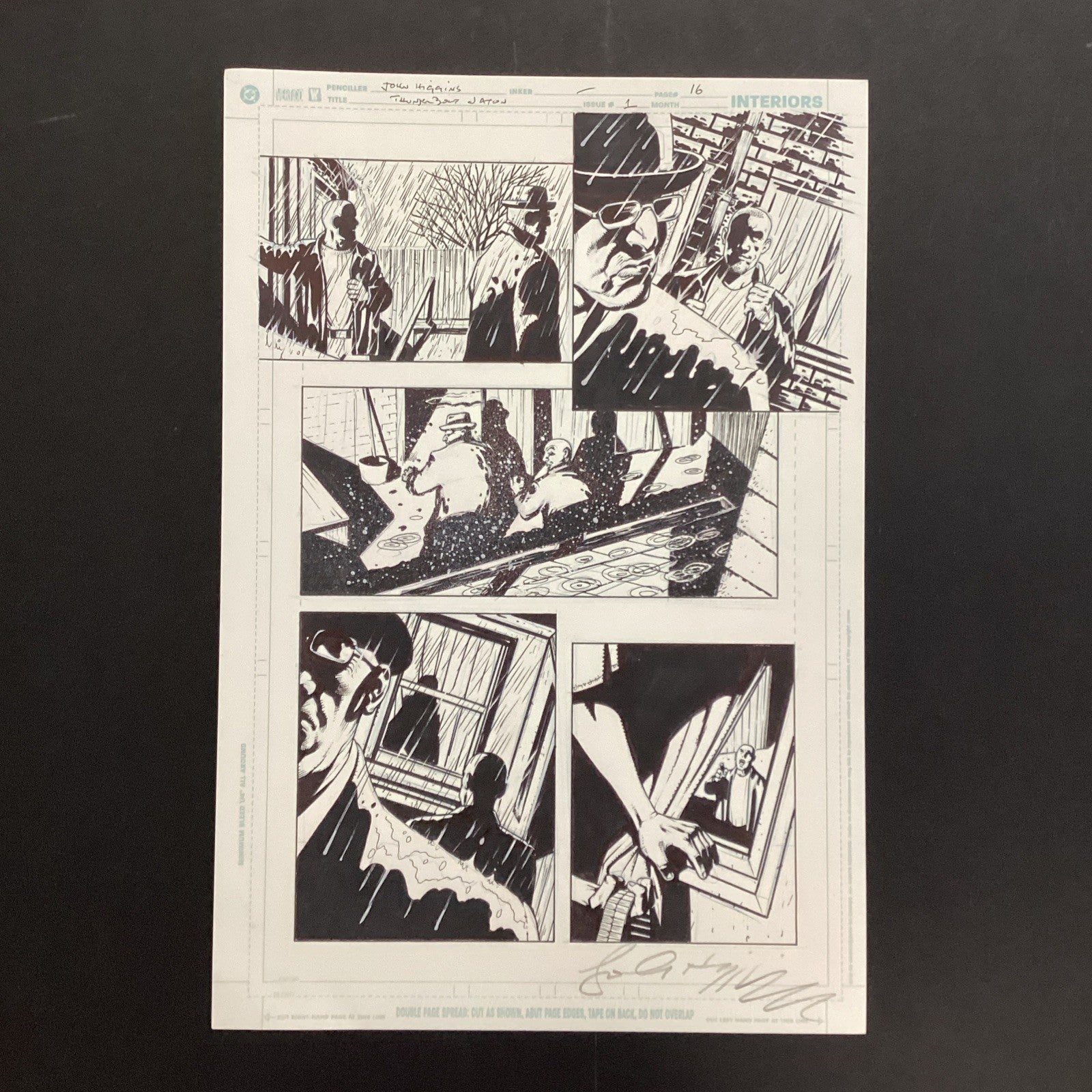 Original Artwork for Thunderbolt Jaxon #1 Page 16 By John Higgins 20060