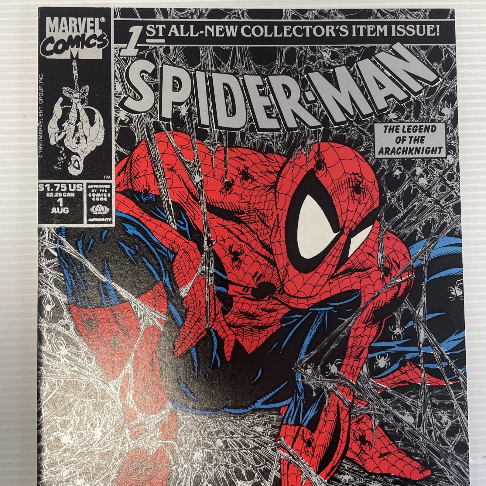 Spider-Man #1 1990 NM Silver Web Variant Todd McFarlane1