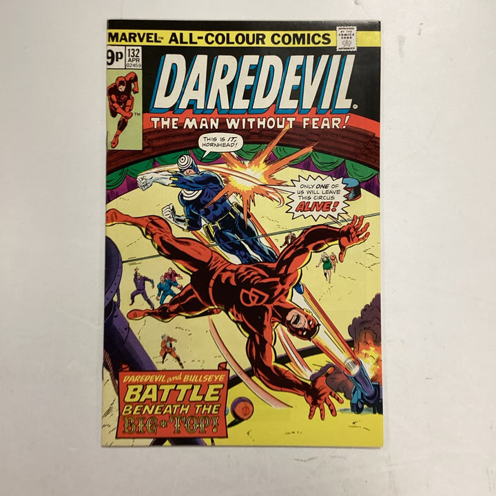 Marvel Comics Daredevil #132 1976 FN/VF 2nd Appearance of Bullseye in title0