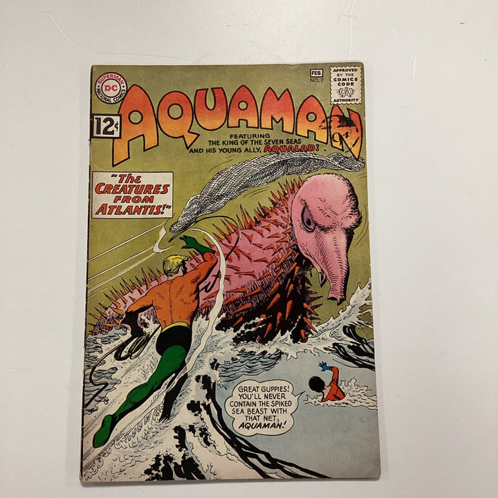 Aquaman #7 1963 VG+ Pence Stamp **Cover loose at bottom staple0