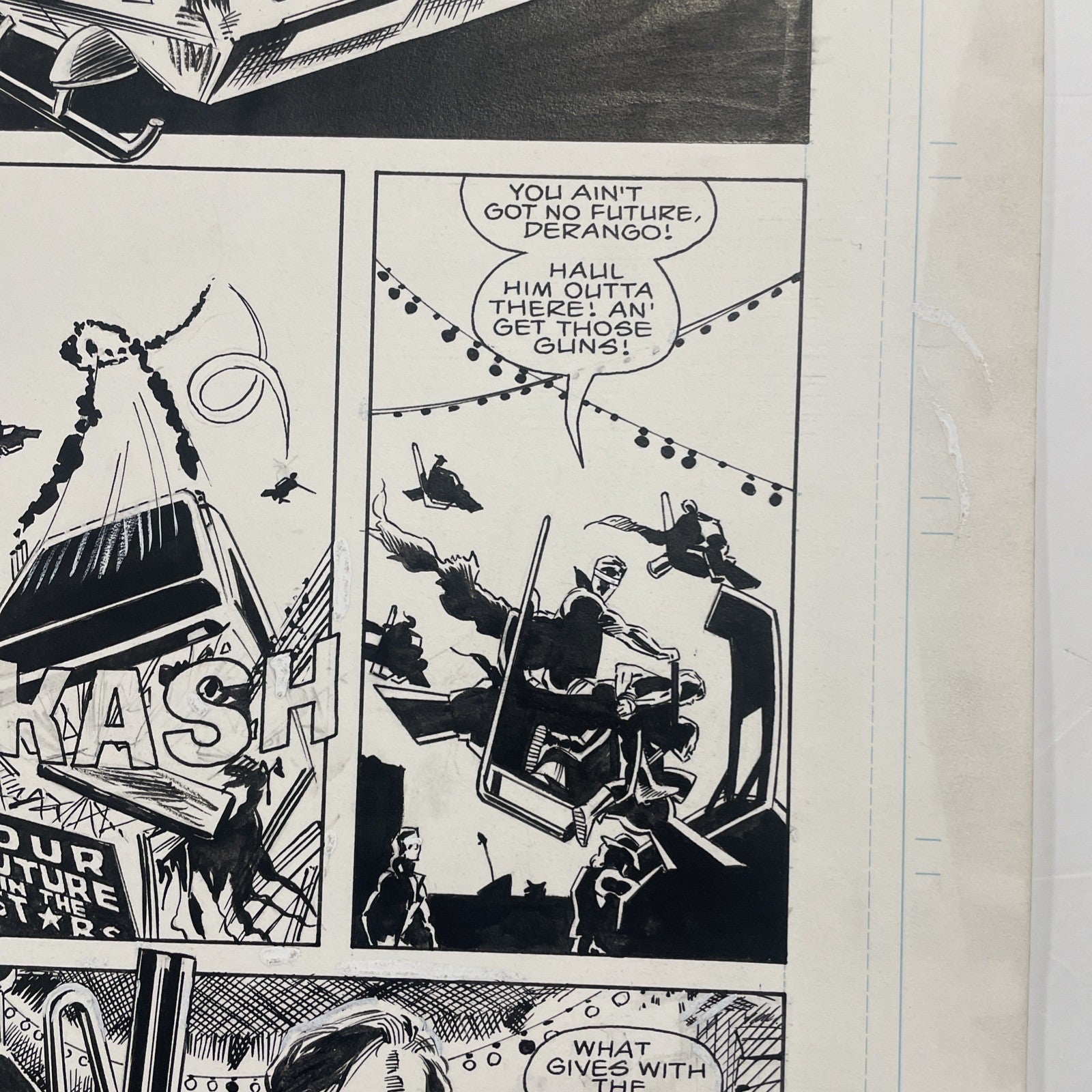 Lee Sullivan Original Art for Marvel's Robocop #8 Page 22 19907