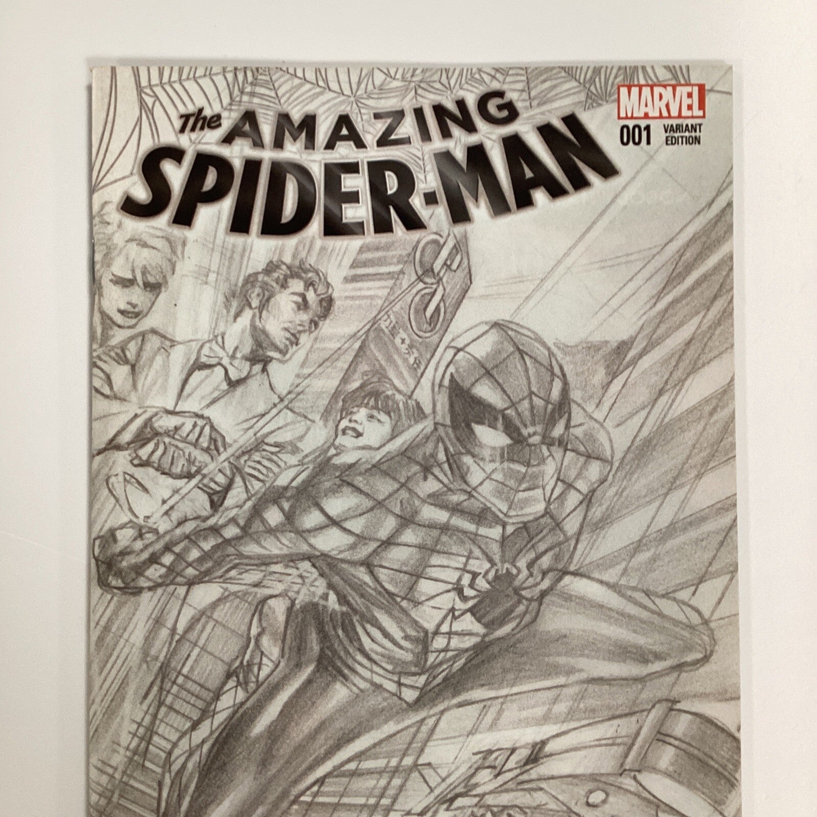 The Amazing Spider-man #1 2015 NM+ Alex Ross 1:100 Sketch Variant1
