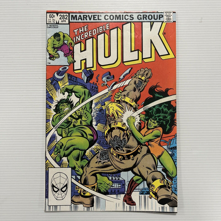 Incredible Hulk #282 FN+ 1983 Hulk & She-Hulk