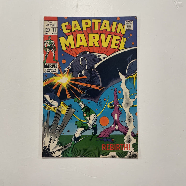 Captain Marvel #11 1969 FN Pence Stamp0