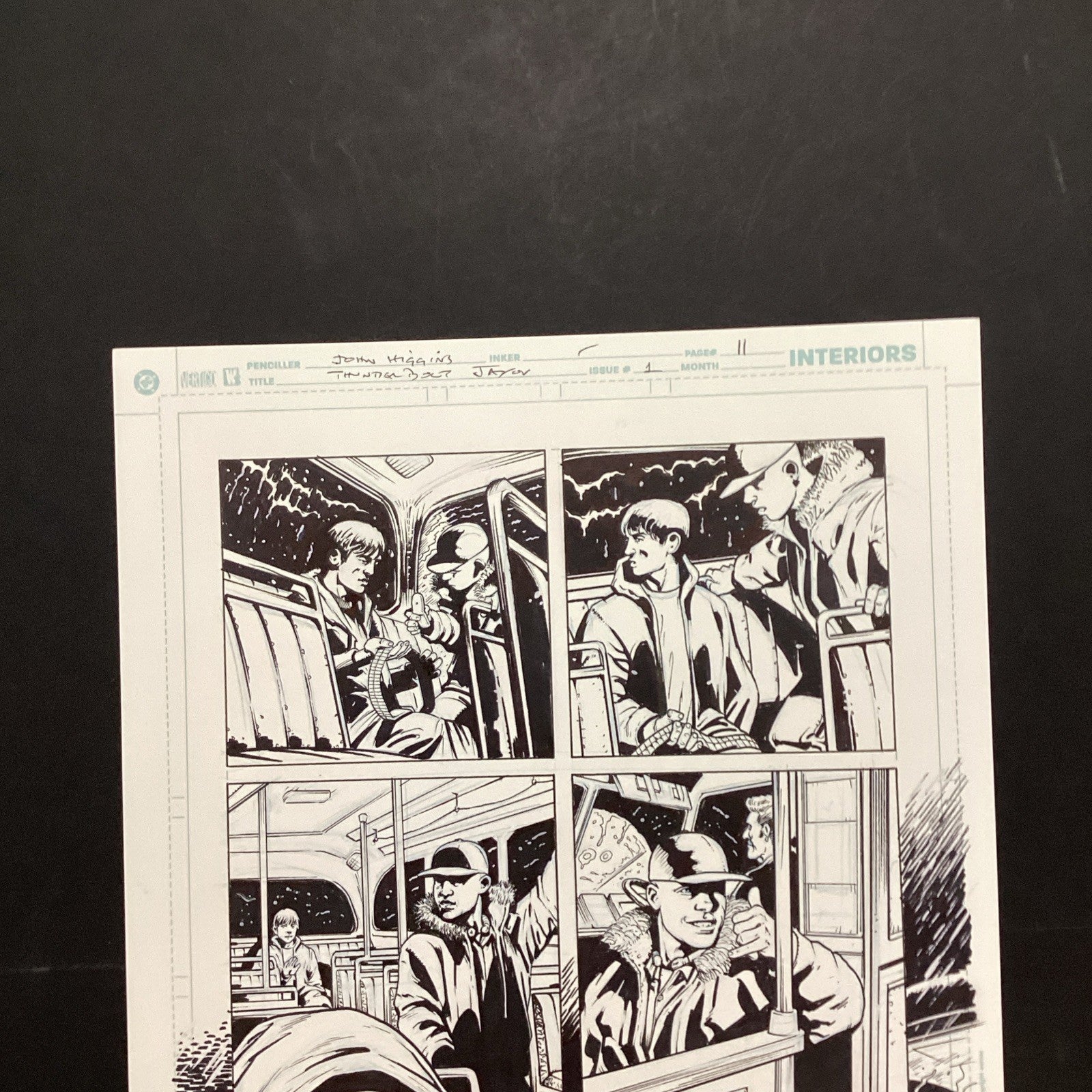 Original Artwork for Thunderbolt Jaxon #1 Page 11 By John Higgins 20063
