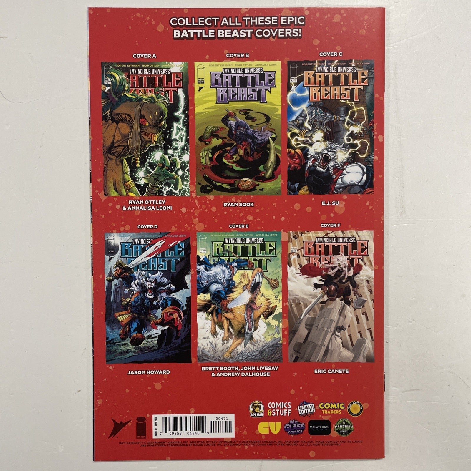 Invincible Universe Battle Beast #4 2025 NM Kevin Tolibao **4