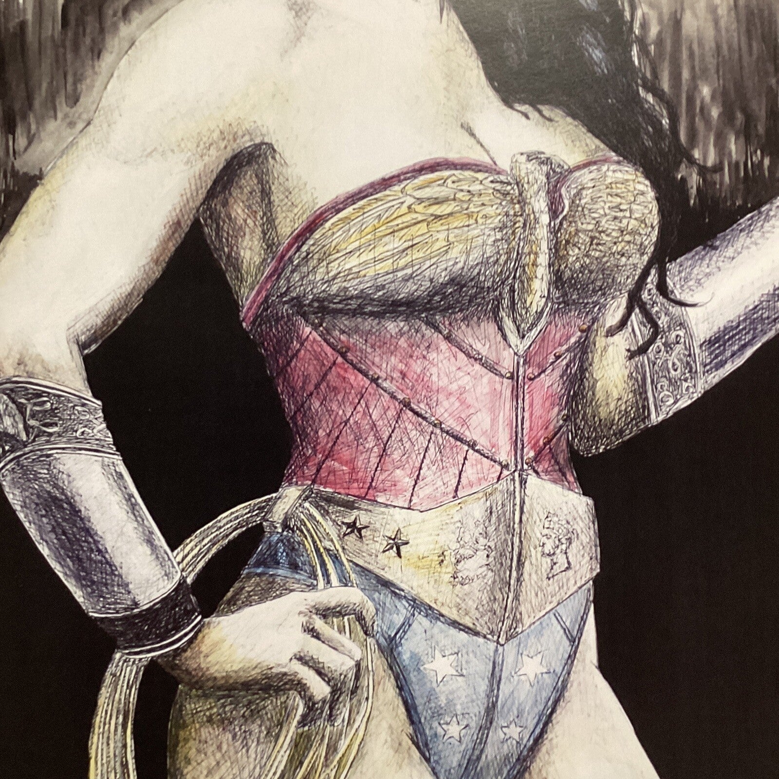 Wonder Woman Signed Art Print by Becky Knapp4