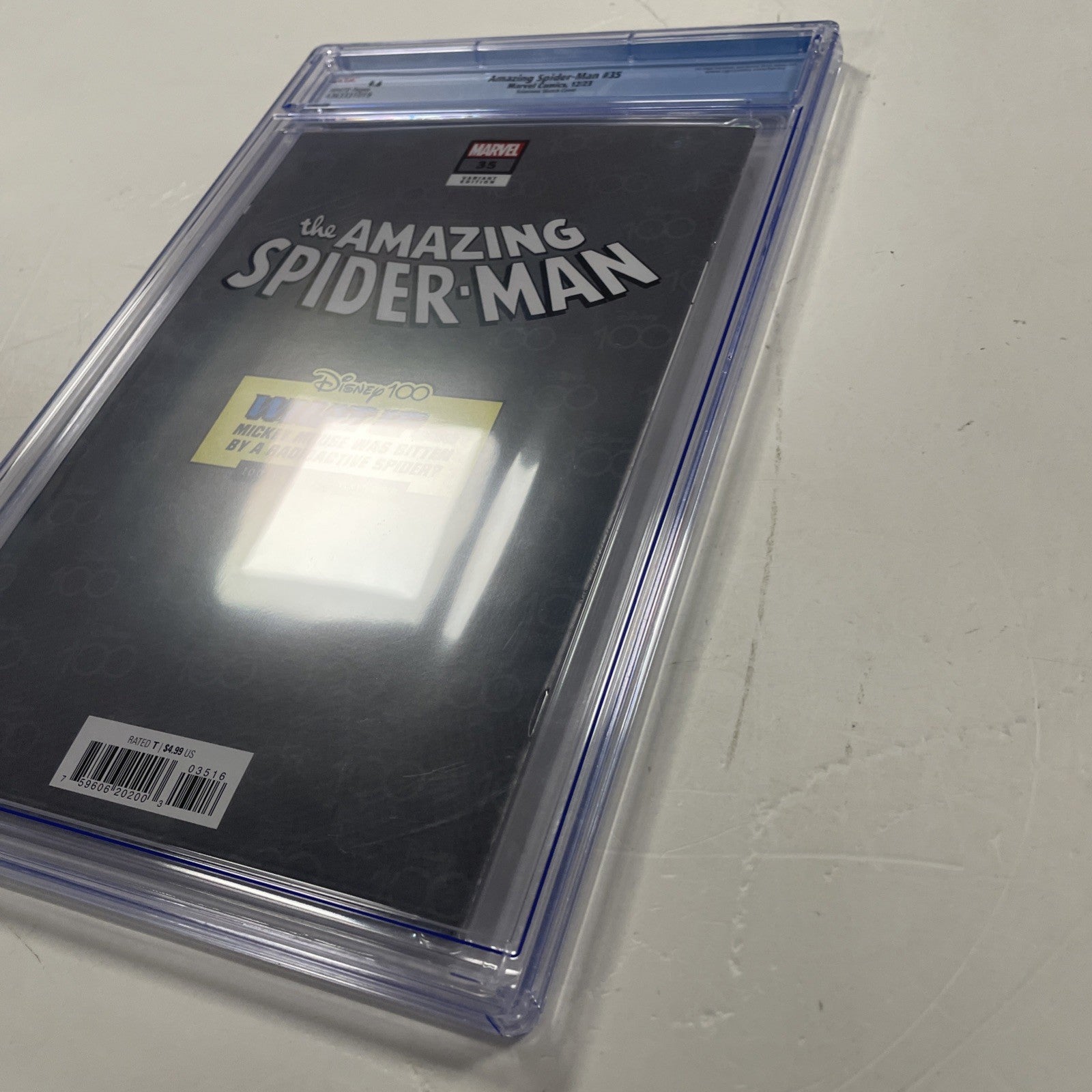 Amazing Spider-man #35 2023 CGC 9.6 Sciarrone 1:100 Disney 100 Mickey Sketch....15