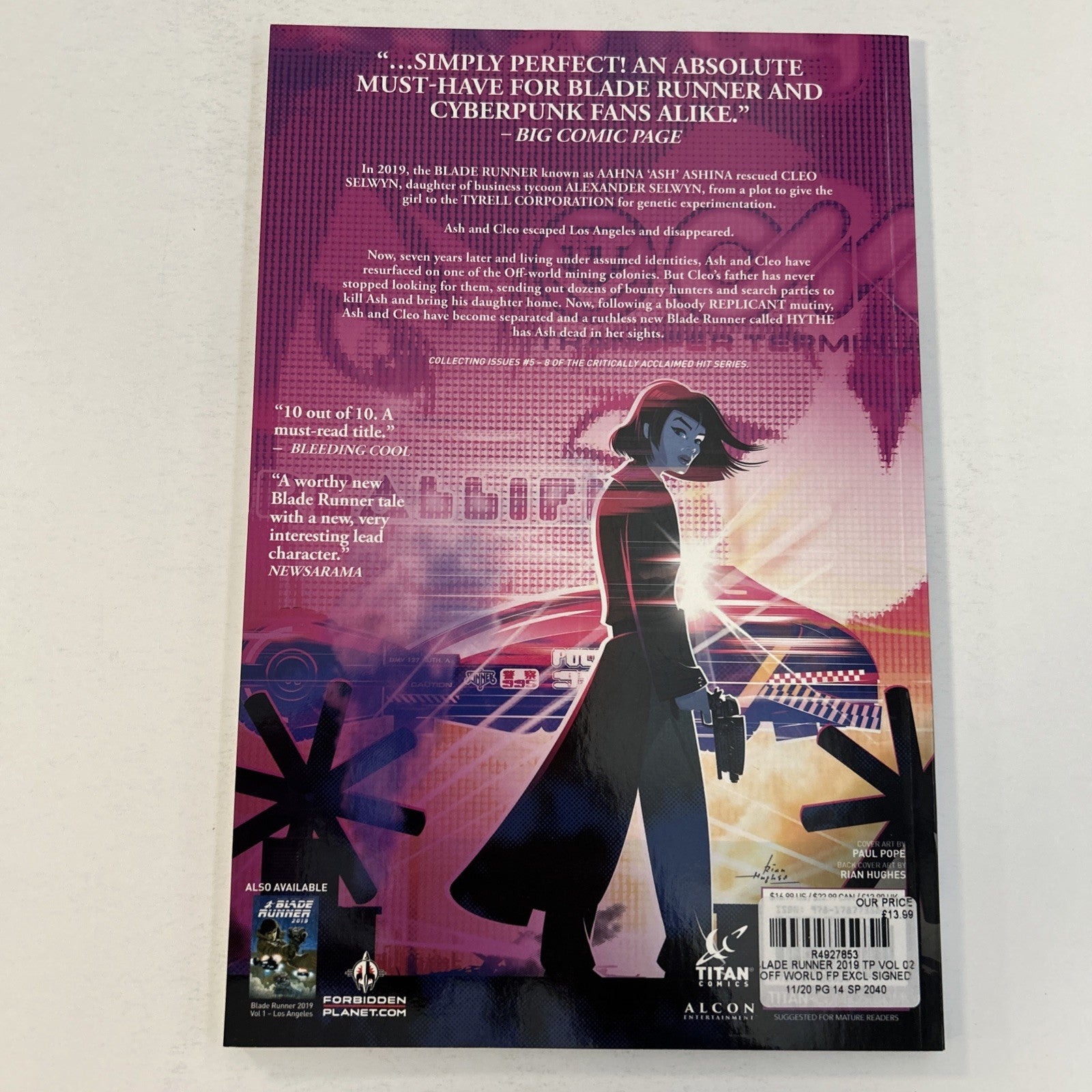 Blade Runner 2019 Off-World TPB Vol. 2 Inc Forbidden Planet Signed Card x26