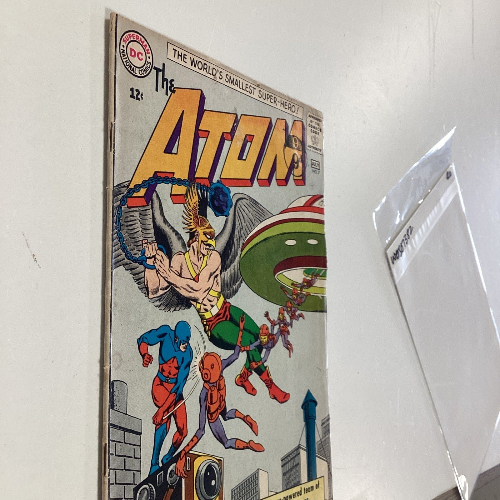 Atom #7 1963 GD/VG Pence Stamp **20mm tear on edge of front cover6