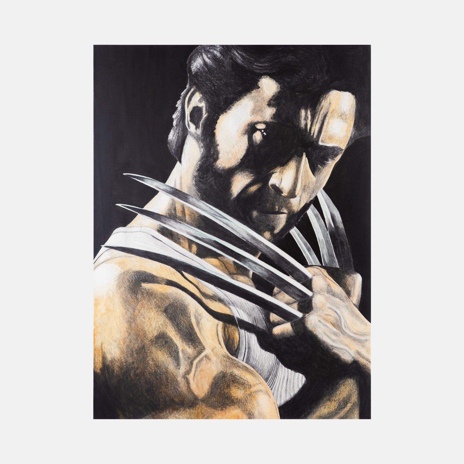 Wolverine Original Art by Becky Knapp with COA (80x59cm)0
