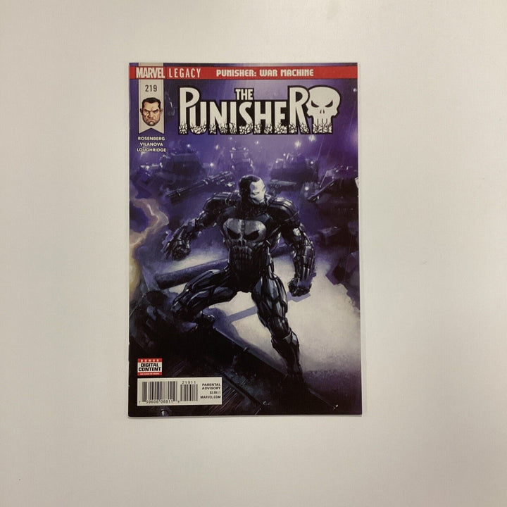 The Punisher #219 2018 NM- 1st Full Frank Castle As War Machine