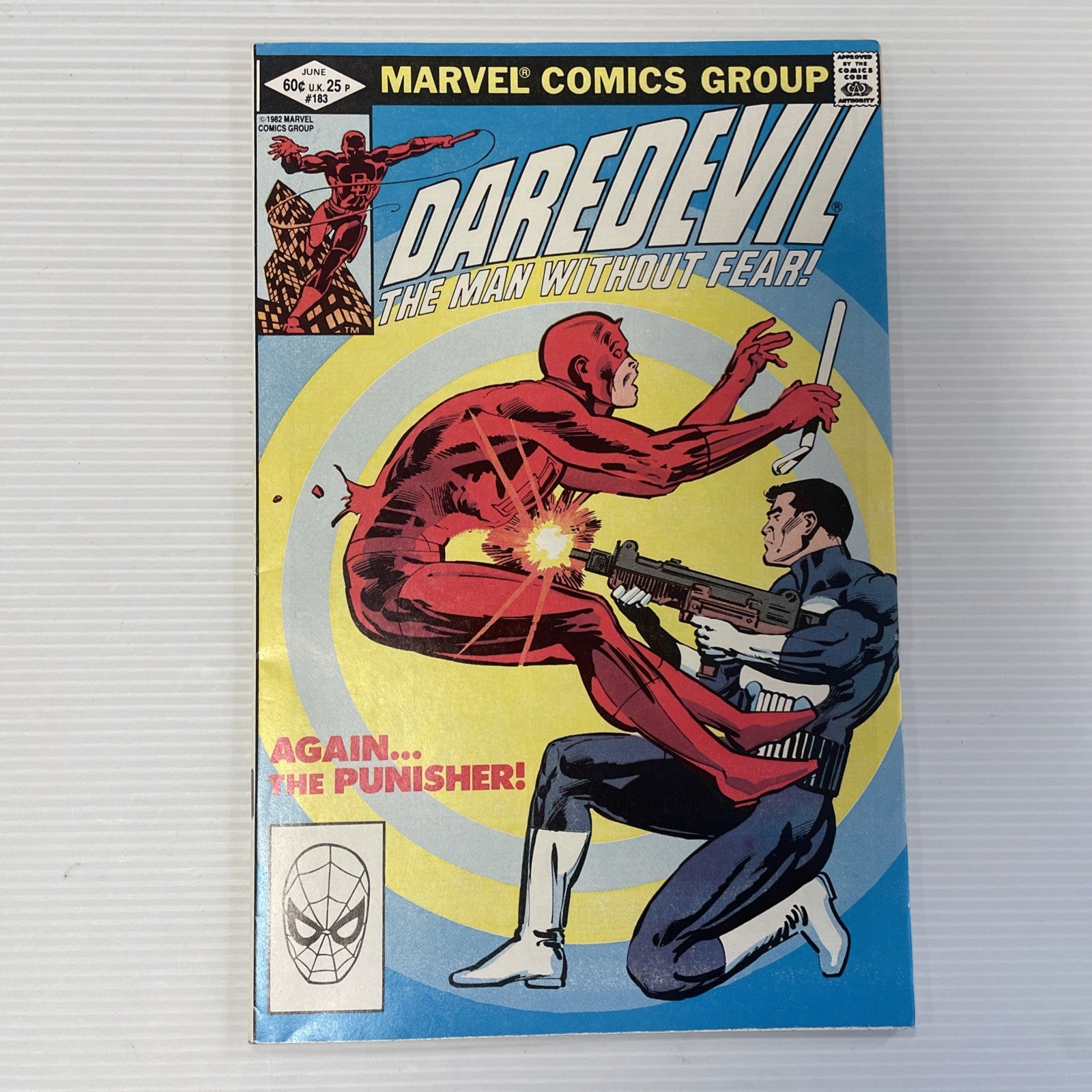 Daredevil #183 1982 VF/NM 1st Punisher vs Daredevil Frank Miller0