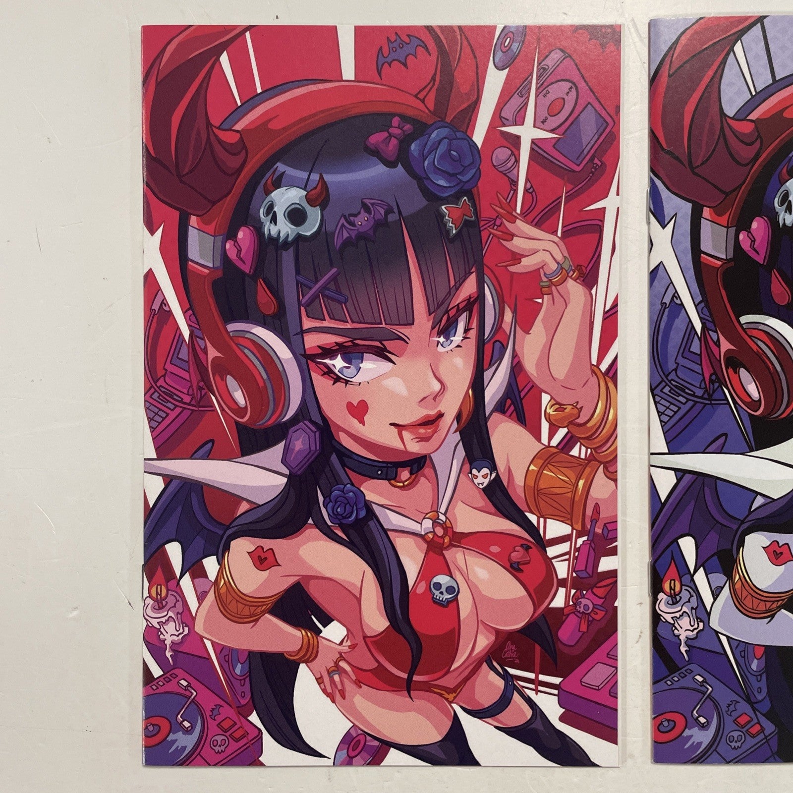 Vampirella #675 2025 NM Anacathie DJ Red & Blue Virgin Variant  x21