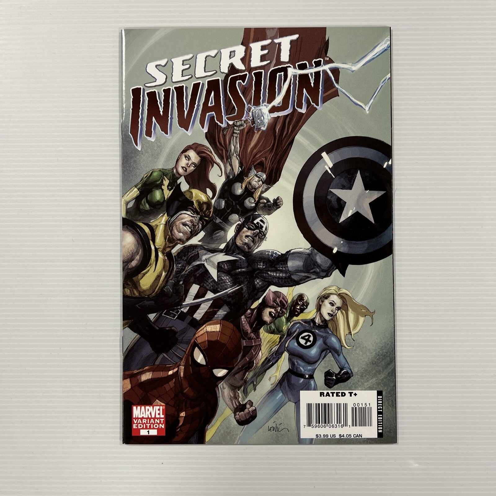 Secret Invasion #1-4 2008 NM Leinil Yu & More Variants5