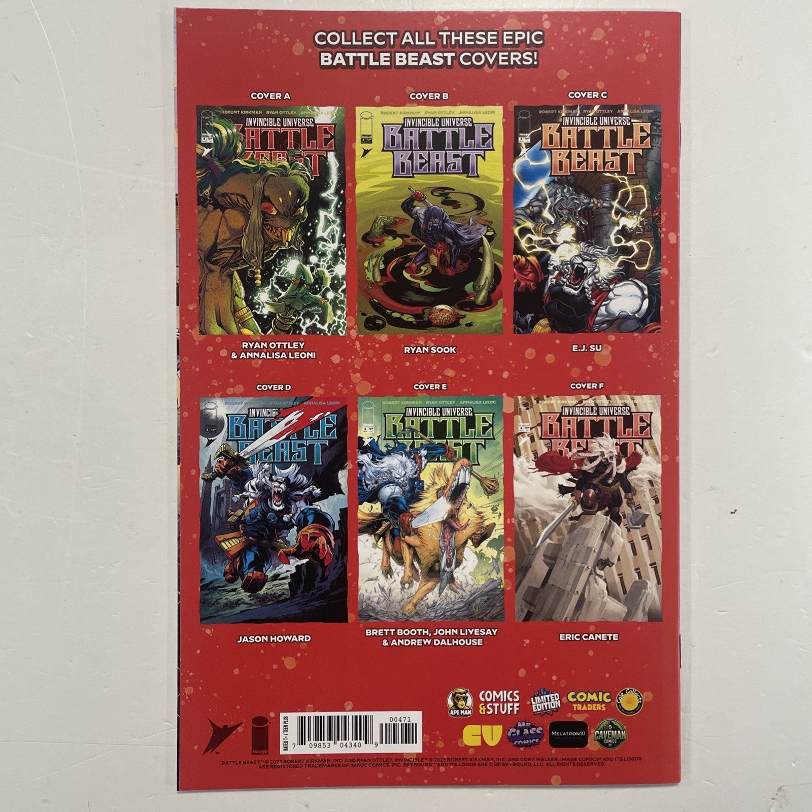 Invincible Universe Battle Beast #4 2025 NM Kevin Tolibao Whatnot Exclusive4
